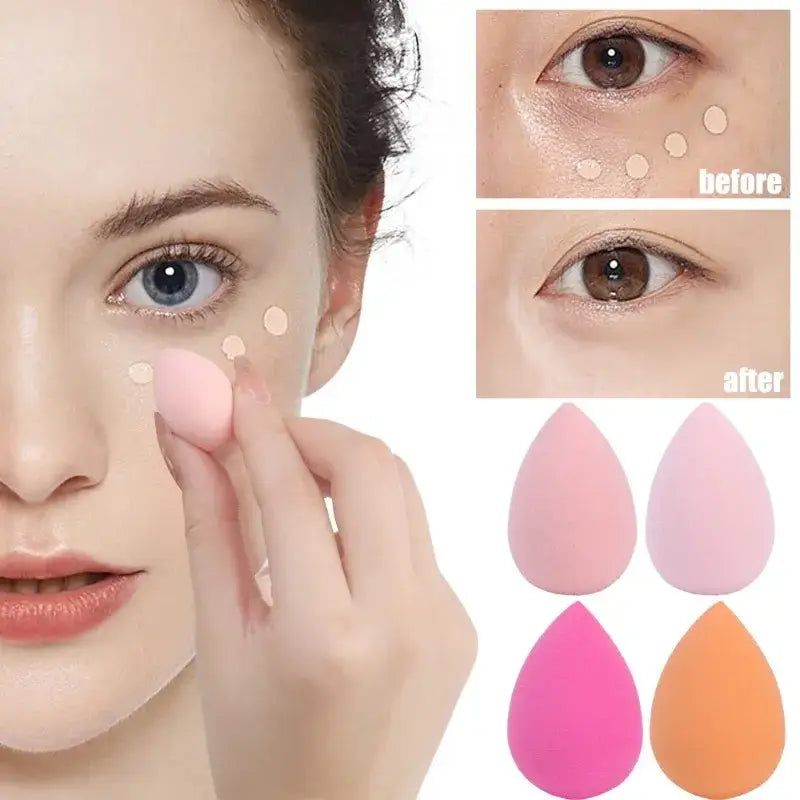 Mini Makeup Sponges – Soft Hydrophilic Non-Latex Beauty Eggs for Liquid Foundation Concealer & Powder