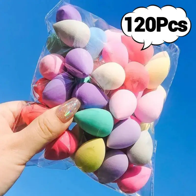 Mini Makeup Sponges – Soft Hydrophilic Non-Latex Beauty Eggs for Liquid Foundation Concealer & Powder - 120pcs