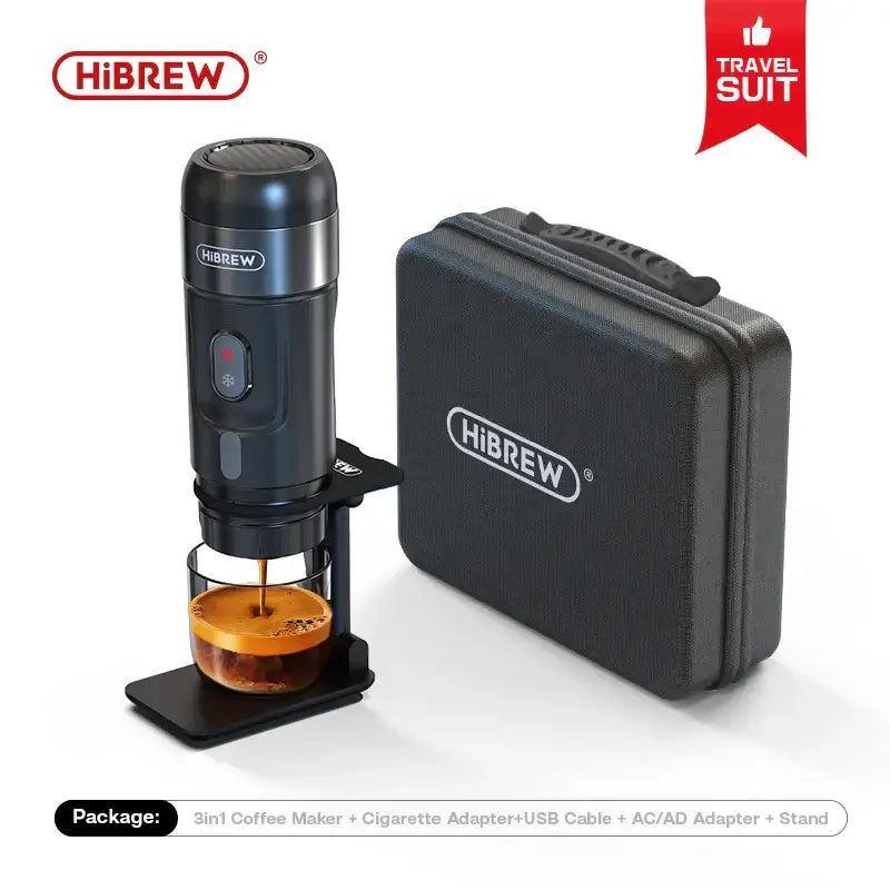Portable Espresso Coffee Machine for Car & Home – DC12V Compatible with Nespresso & Dolce Gusto Pod - H4A Plus / EU
