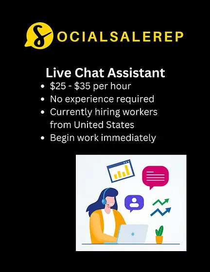Social Sale Rep Live Chat Operator