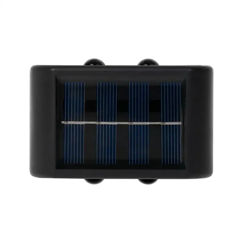 Solar Wall Light – 4-LED Up & Down Outdoor Decorative Lamp Waterproof Exterior Light for Garden Patio Yard (1/2/4/6