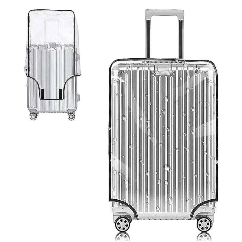 Transparent PVC Luggage Cover – Wear-Resistant Protective Case for 18–24’’ Wheeled Suitcases