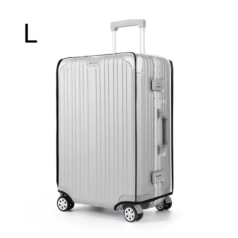 Transparent PVC Luggage Cover – Wear-Resistant Protective Case for 18–24’’ Wheeled Suitcases - 22 inches