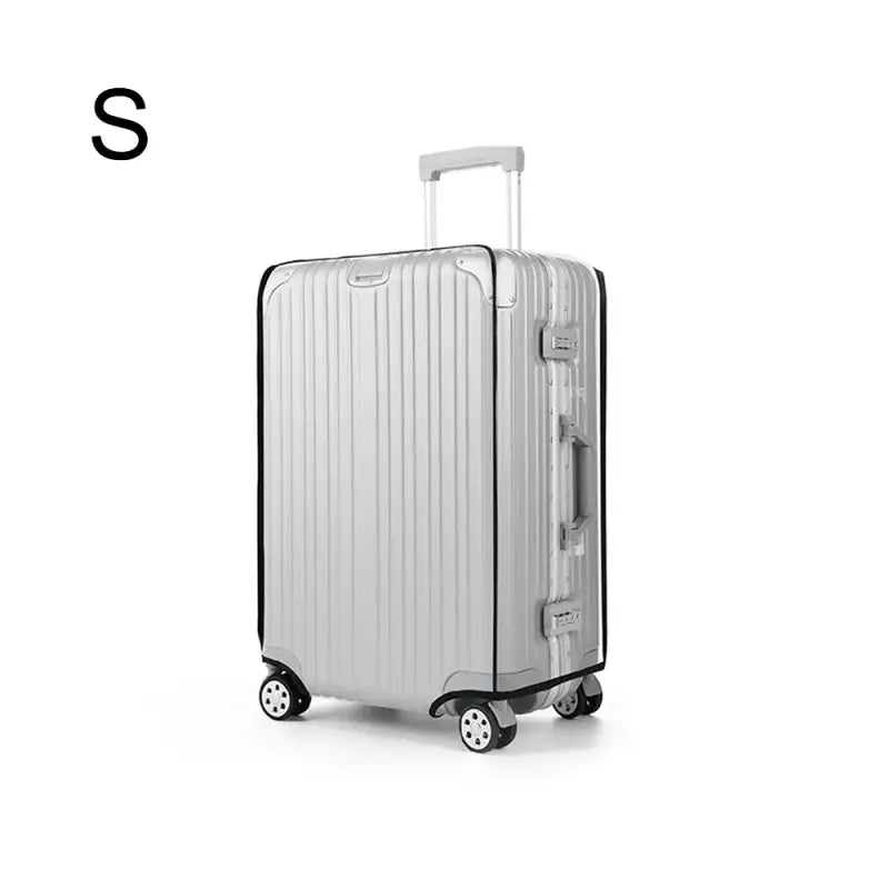 Transparent PVC Luggage Cover – Wear-Resistant Protective Case for 18–24’’ Wheeled Suitcases - 18 inches