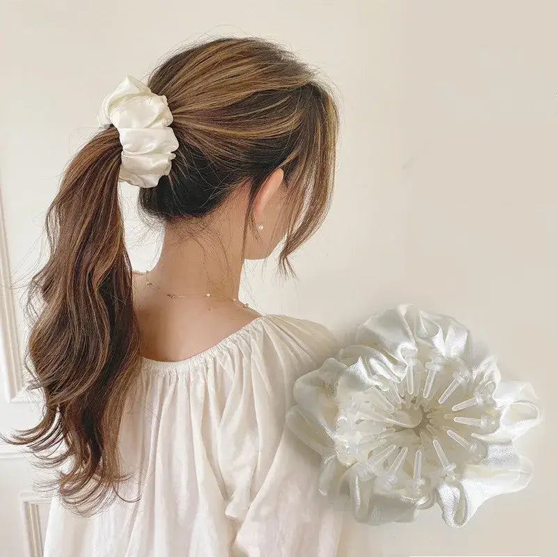 Trendy Bird Nest Hair Clip Bun Ponytail Holder Scrunchie Claw for Women Girls Stylish Hair Accessory
