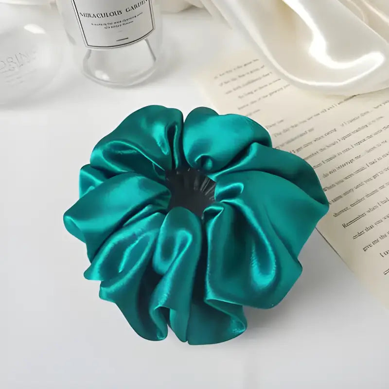 Trendy Bird Nest Hair Clip Bun Ponytail Holder Scrunchie Claw for Women Girls Stylish Hair Accessory - Turquoise / CN