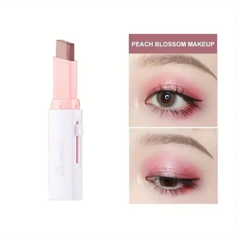 Two-Color Gradient Eyeshadow Stick – Long-Lasting Natural & Three-Dimensional Eye Makeup - 01